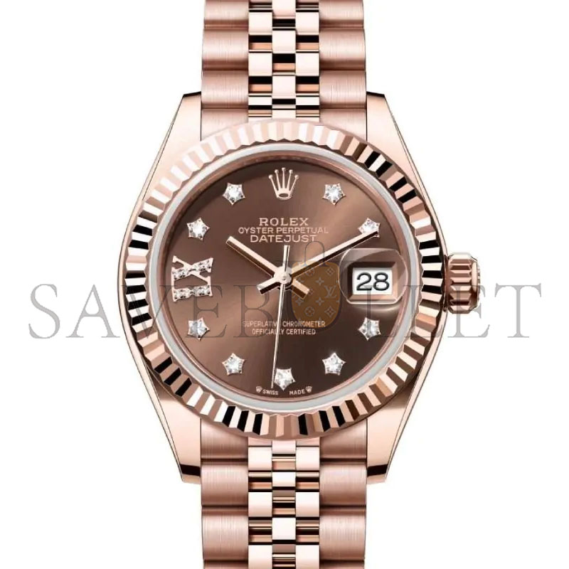 ROLEX DATEJUST LADY 28 EVEROSE GOLD 279175-0004